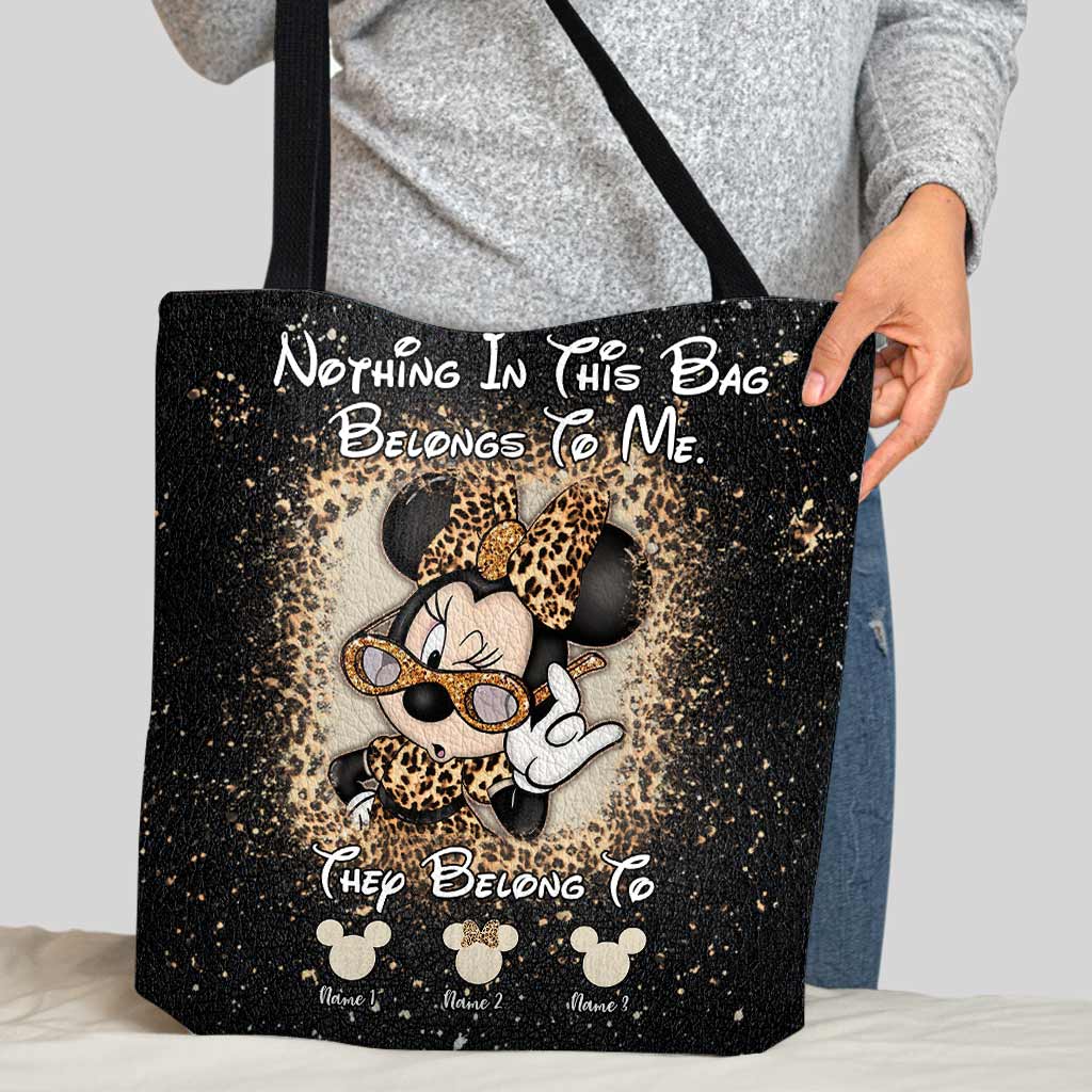 Personalized Tote Bag with Custom Names & Disney Design for Mom Tote Bag GradoCreations