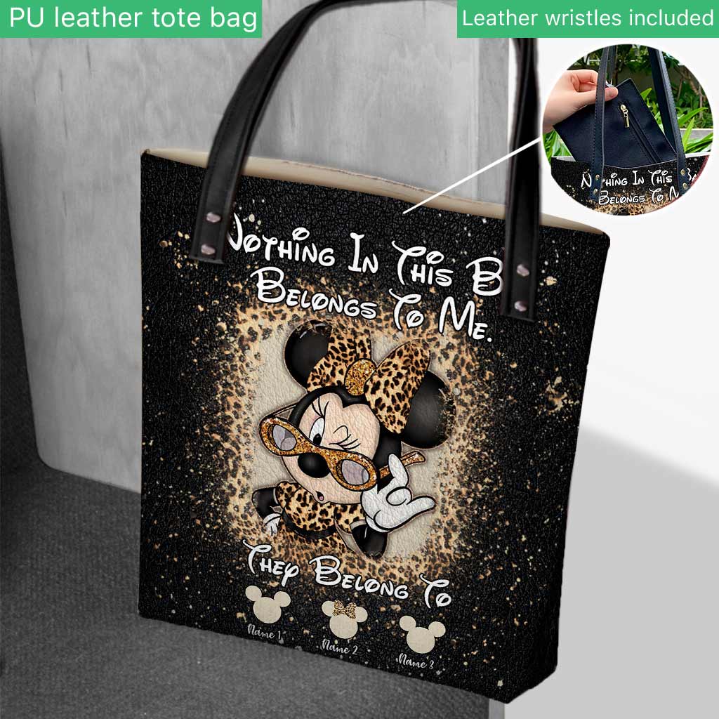 Personalized Tote Bag with Custom Names & Disney Design for Mom Tote Bag GradoCreations