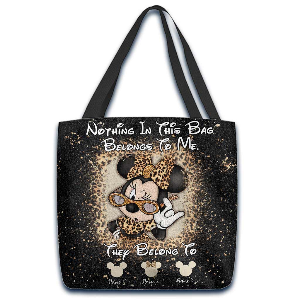 Personalized Tote Bag with Custom Names & Disney Design for Mom Tote Bag GradoCreations