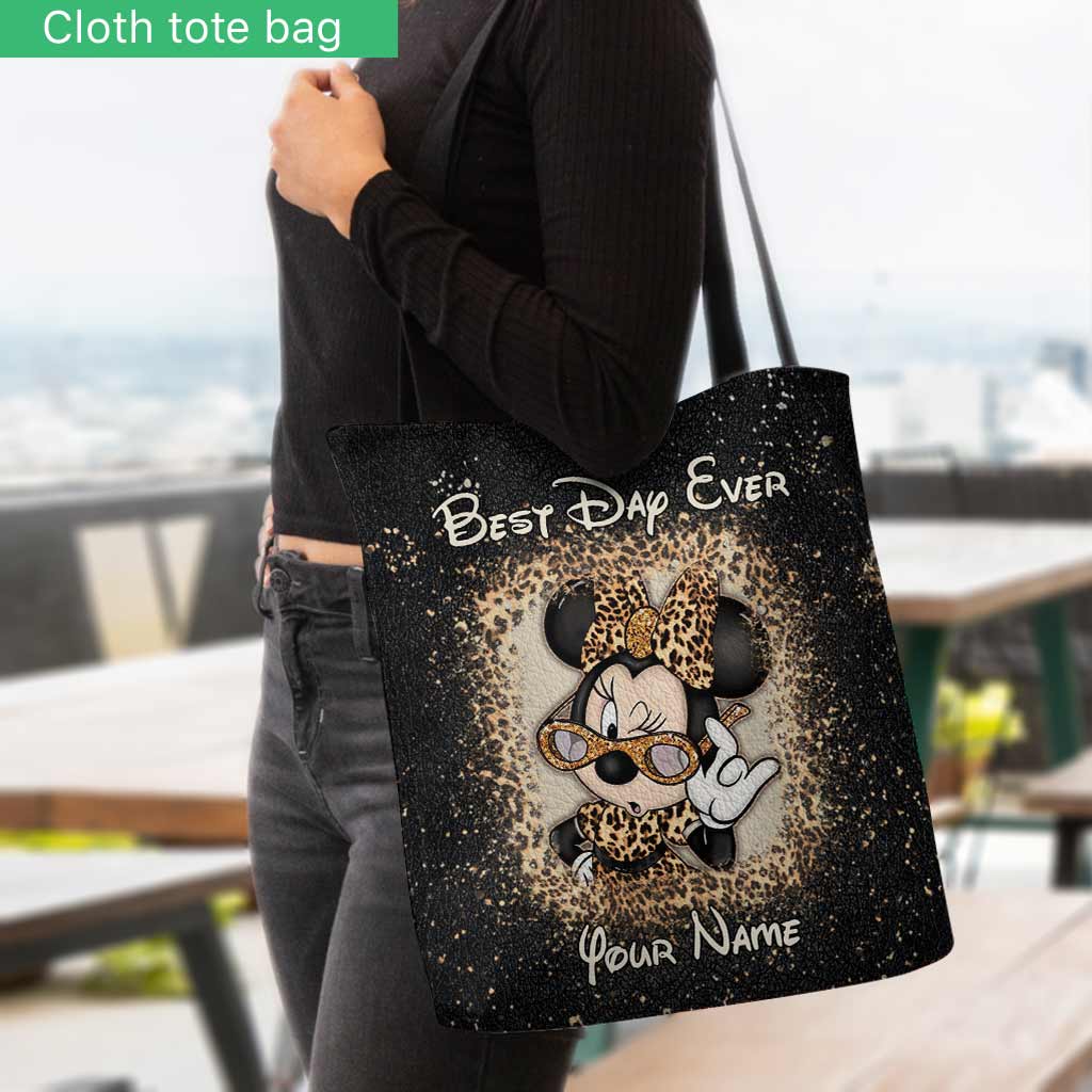 Personalized Best Day Ever Mouse Ears Tote Bag Gift for Her Tote Bag GradoCreations