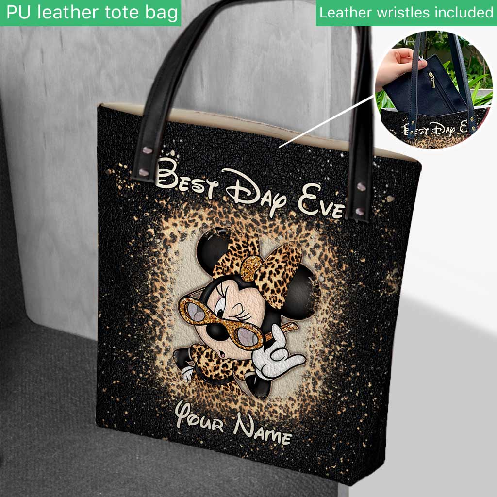 Personalized Best Day Ever Mouse Ears Tote Bag Gift for Her Tote Bag GradoCreations