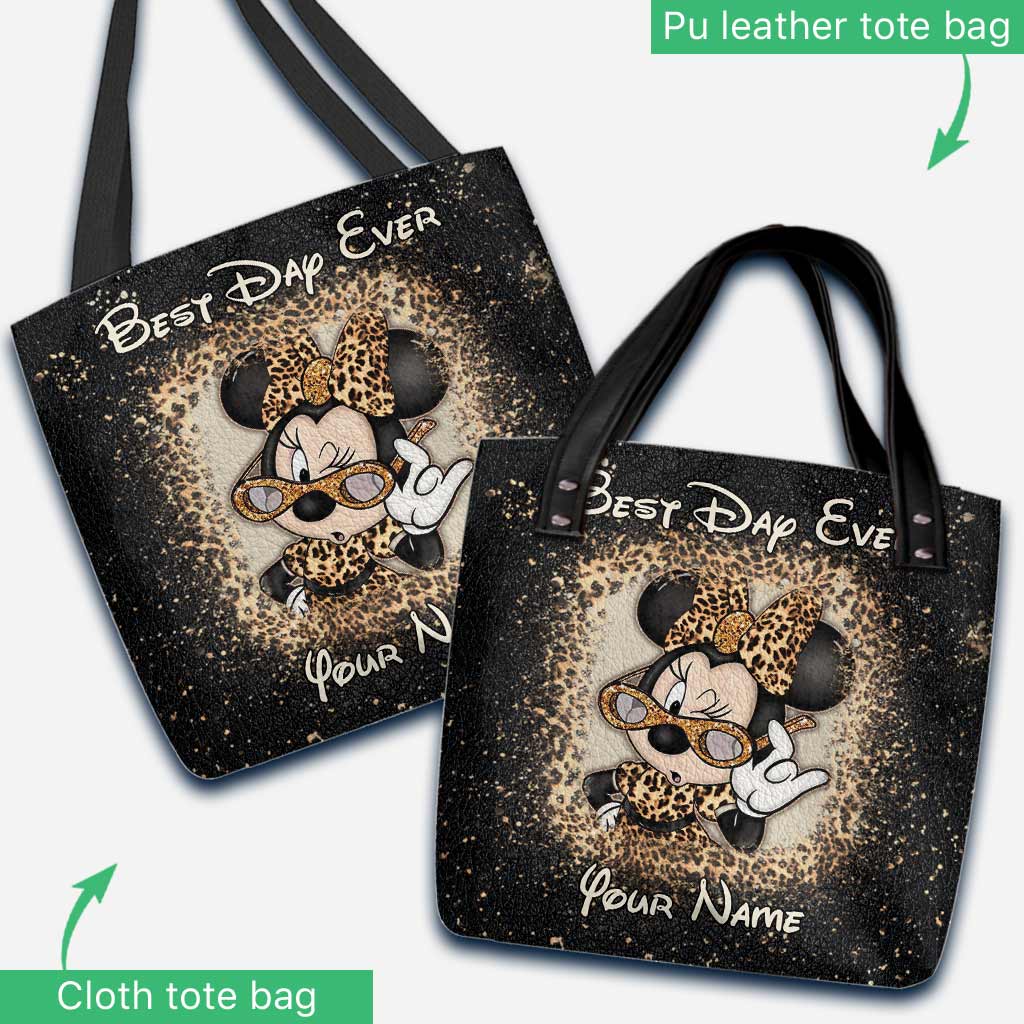 Personalized Best Day Ever Mouse Ears Tote Bag Gift for Her Tote Bag GradoCreations