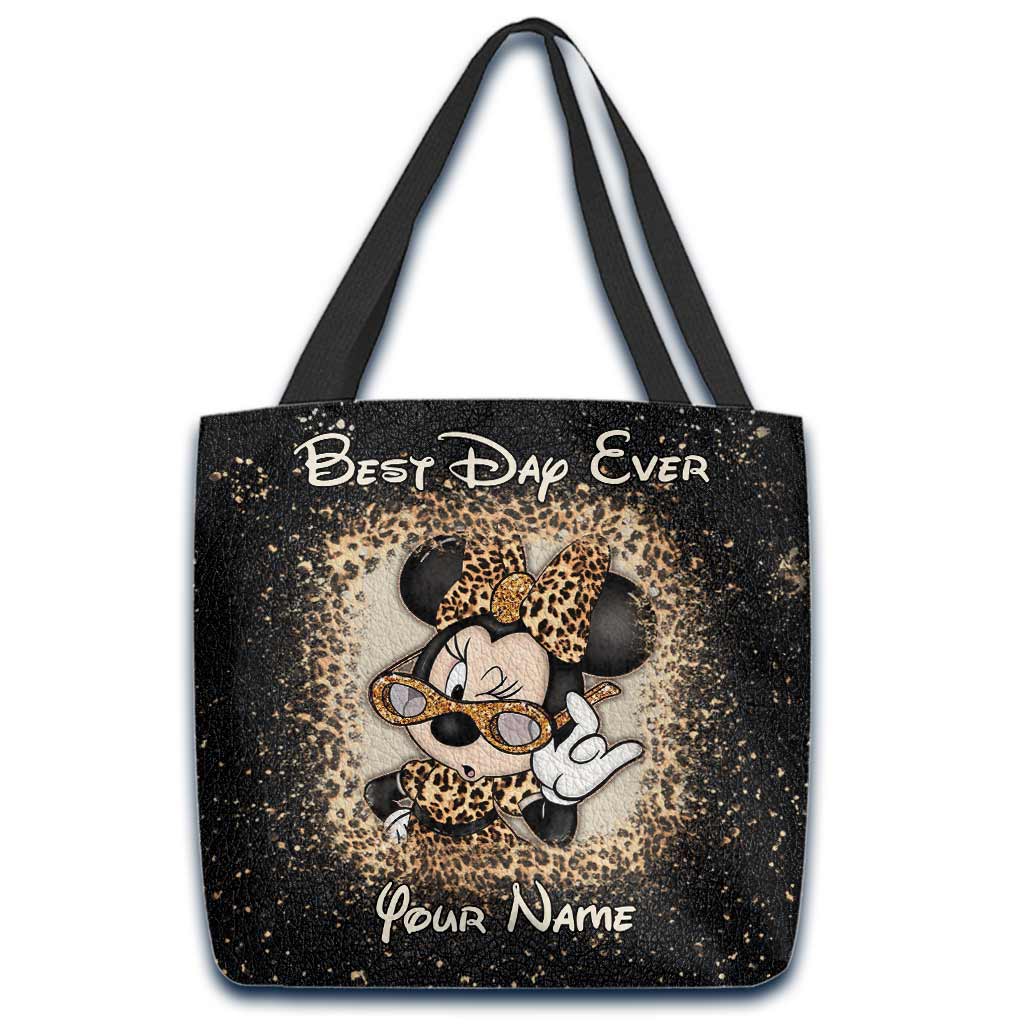 Personalized Best Day Ever Mouse Ears Tote Bag Gift for Her Tote Bag GradoCreations