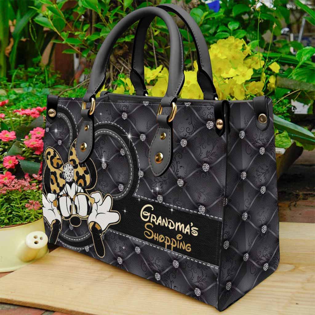 Personalized Leather Handbag for Grandma - Unique Gift for Christmas Leather Handbag GradoCreations