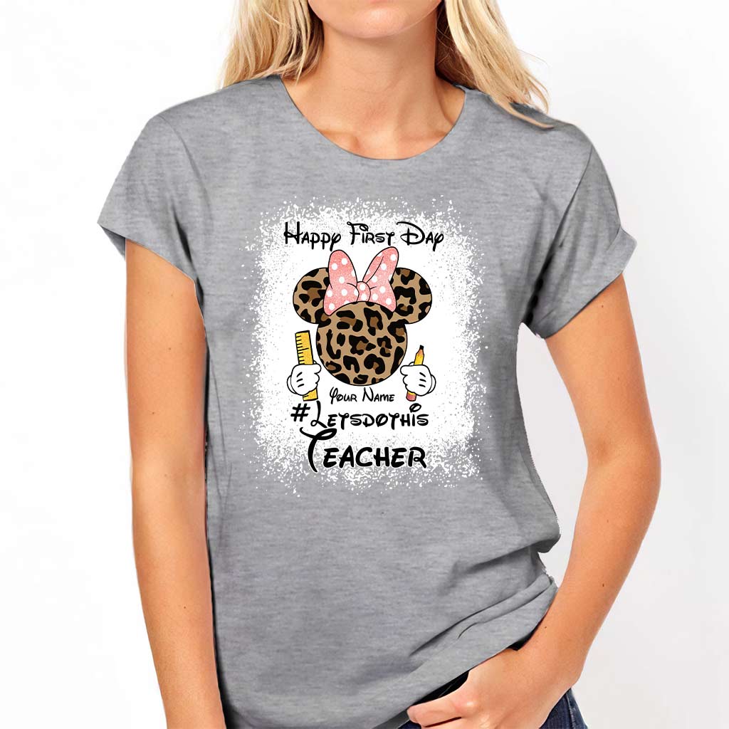 Personalized Teacher T-shirt & Hoodie Happy First Day Gift T-shirt & Hoodie GradoCreations