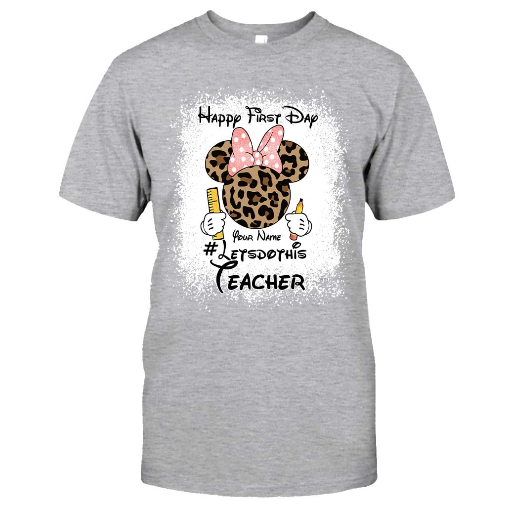 Personalized Teacher T-shirt & Hoodie Happy First Day Gift T-shirt & Hoodie GradoCreations
