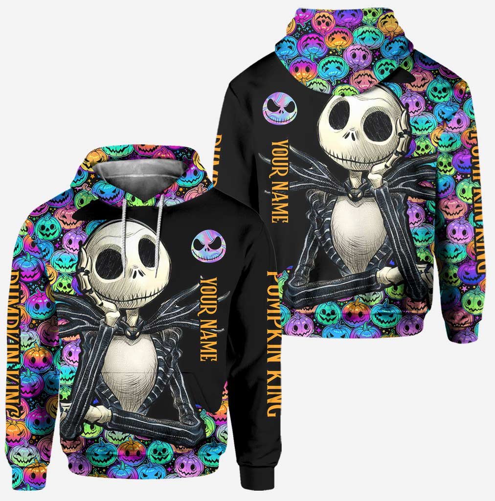 Personalized Pumpkin King Hoodie and Leggings Set for Halloween Hoodie & Leggings GradoCreations