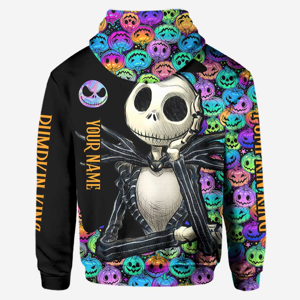 Personalized Pumpkin King Hoodie and Leggings Set for Halloween Hoodie & Leggings GradoCreations