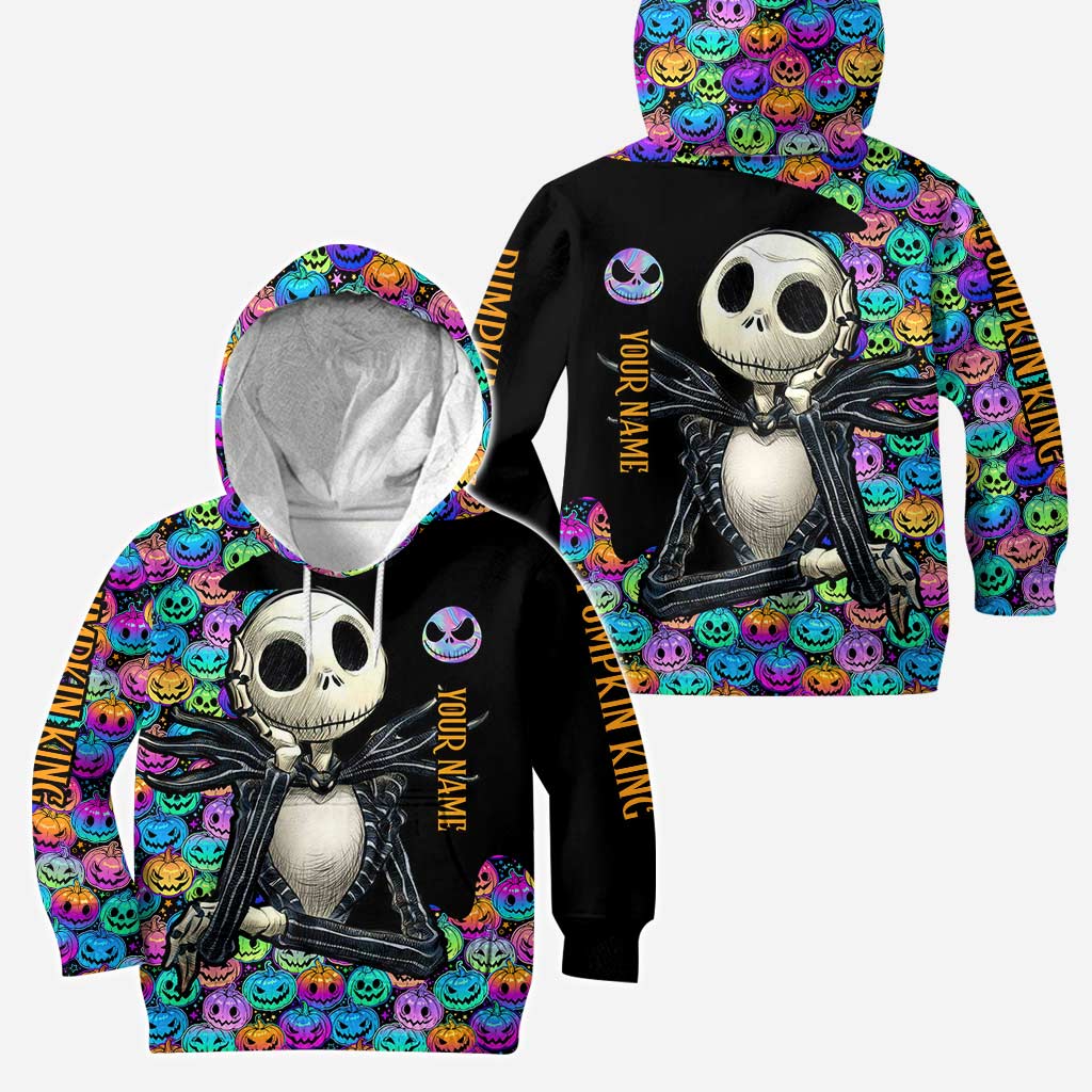 Personalized Pumpkin King Hoodie and Leggings Set for Halloween Hoodie & Leggings GradoCreations