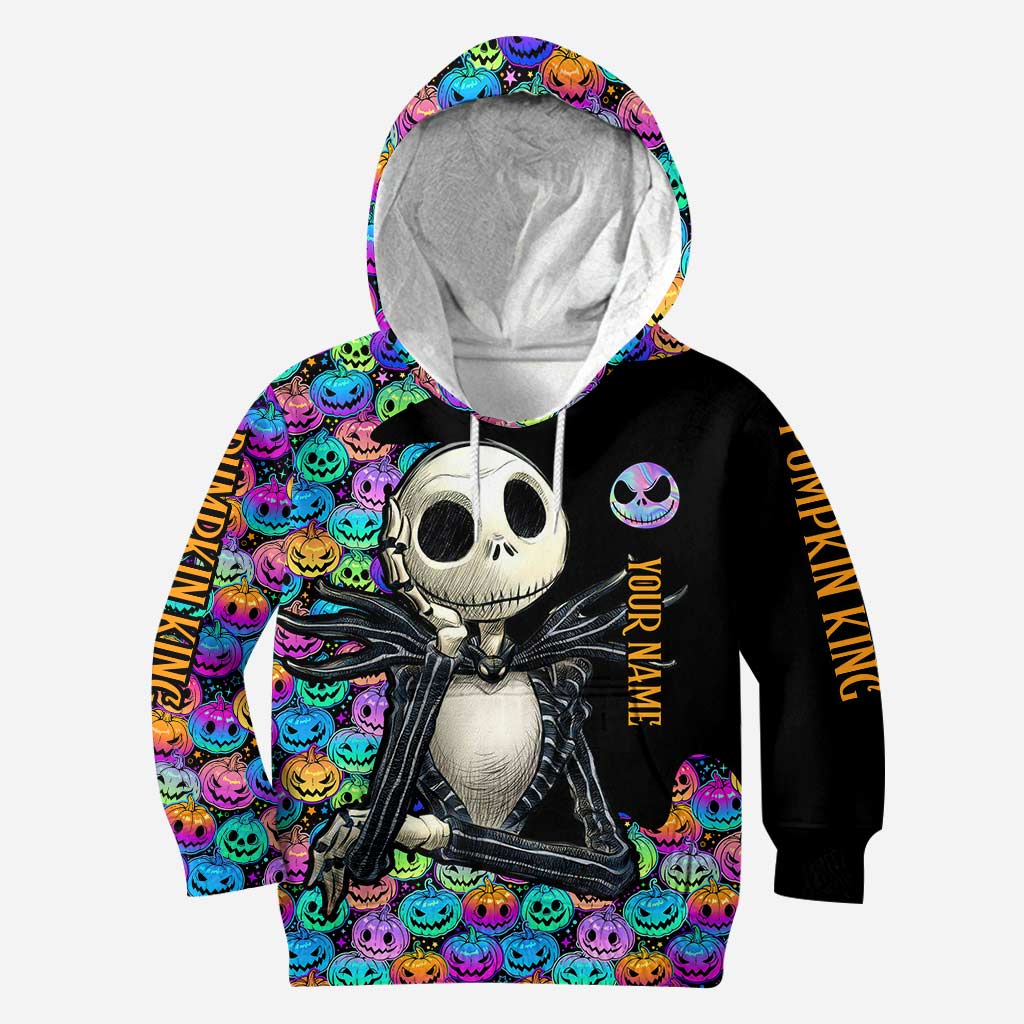 Personalized Pumpkin King Hoodie and Leggings Set for Halloween Hoodie & Leggings GradoCreations