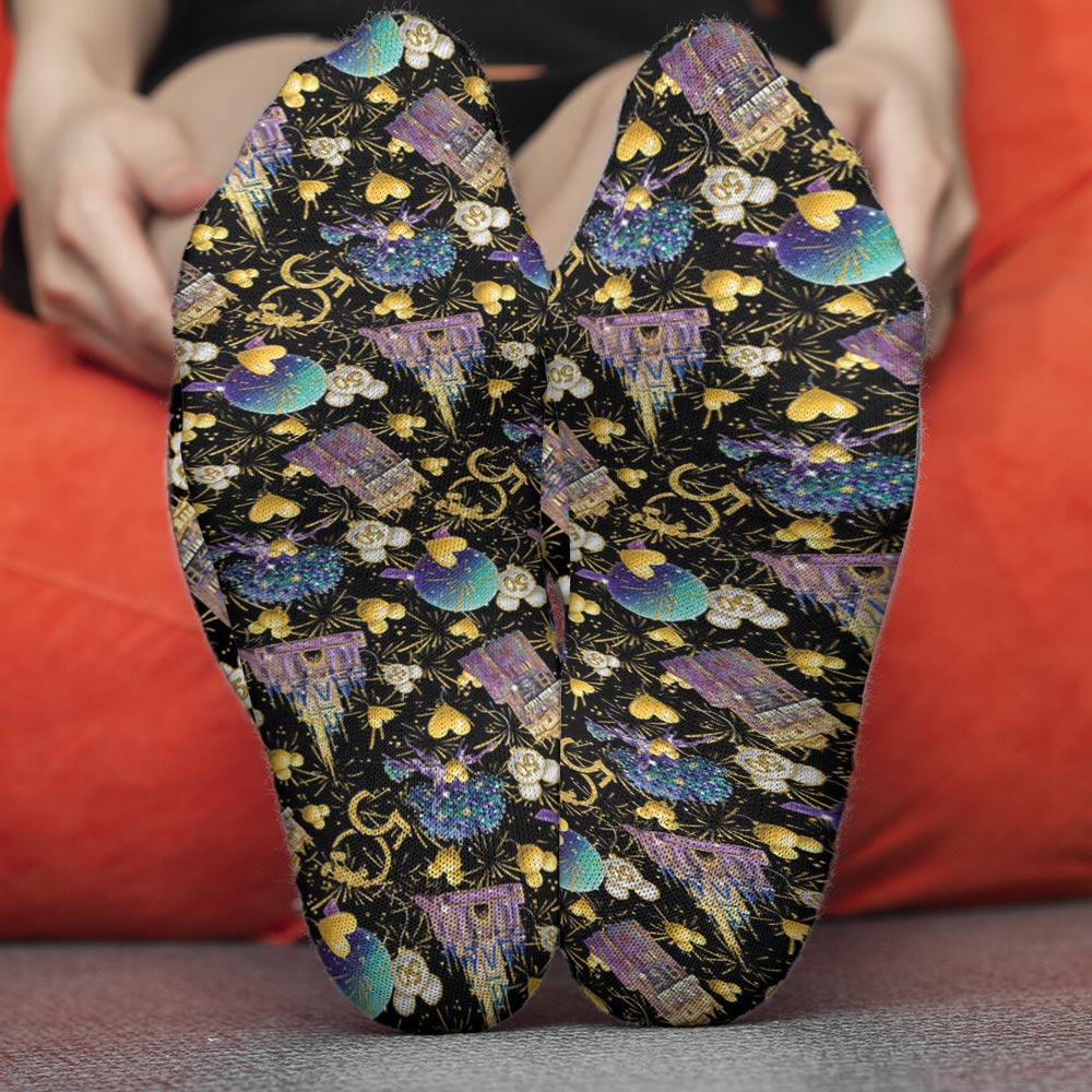 Personalized 50th Anniversary Mouse Socks Custom Design Gift Socks GradoCreations