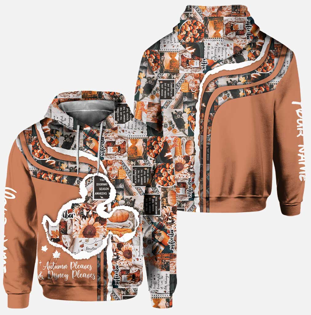 Personalized Fall Hoodie and Leggings Set Gift for Women Hoodie & Leggings GradoCreations