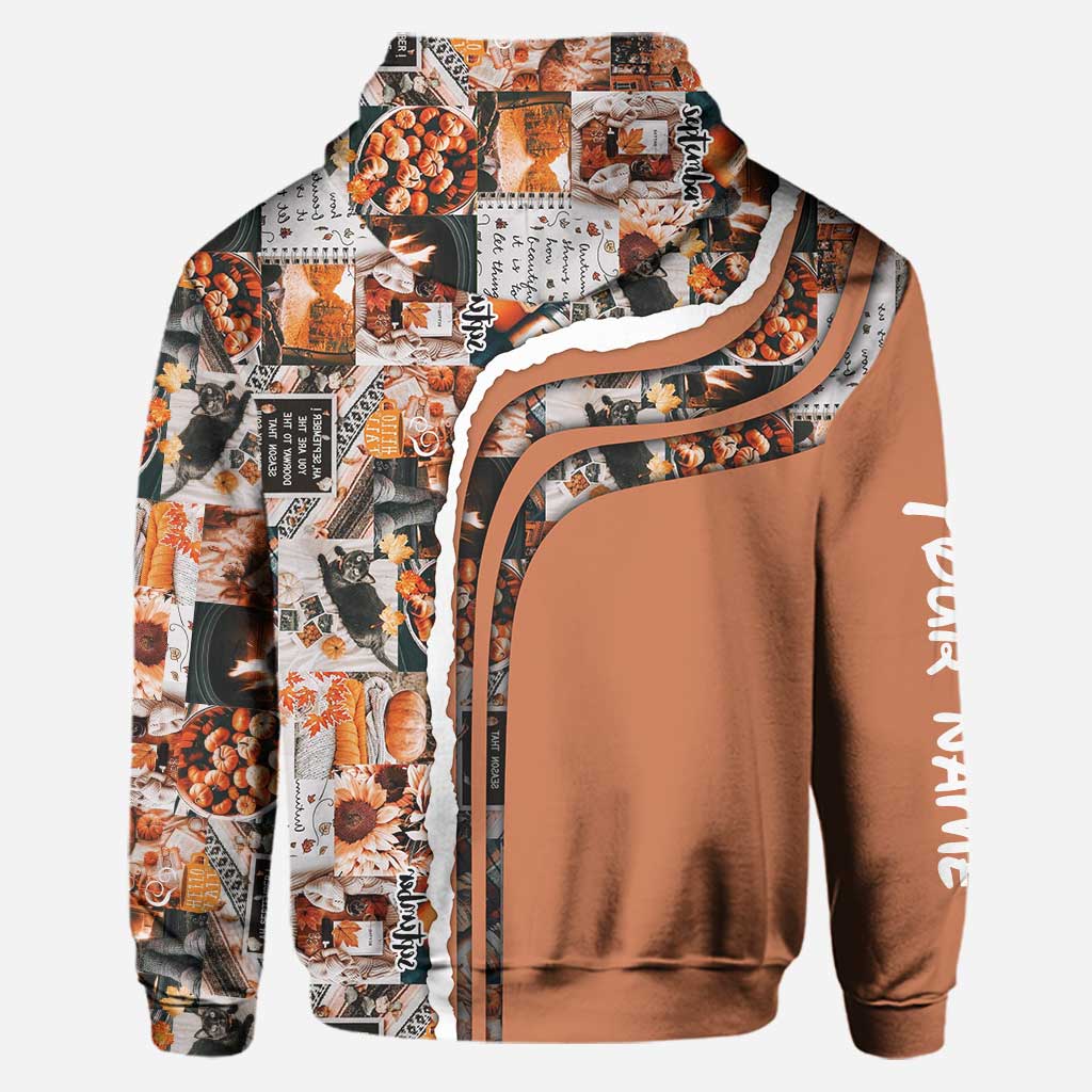 Personalized Fall Hoodie and Leggings Set Gift for Women Hoodie & Leggings GradoCreations