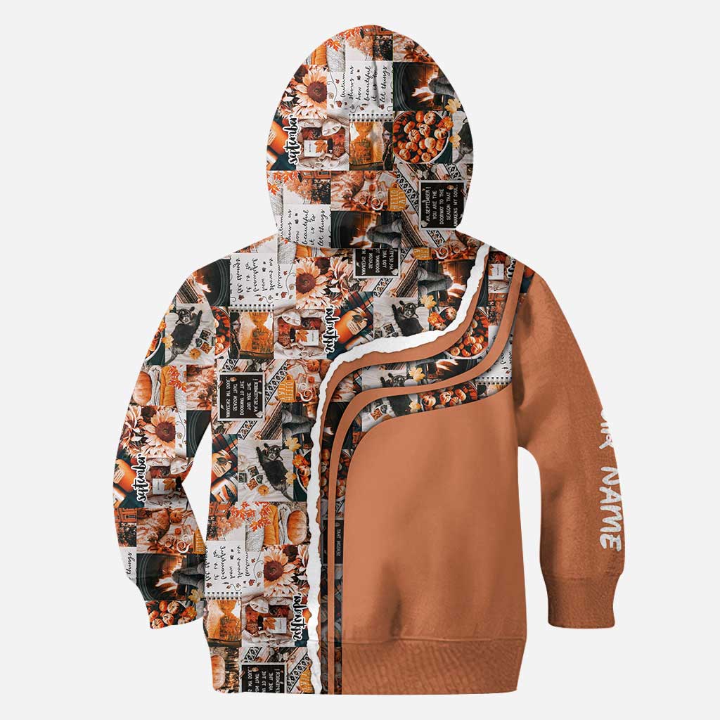 Personalized Fall Hoodie and Leggings Set Gift for Women Hoodie & Leggings GradoCreations