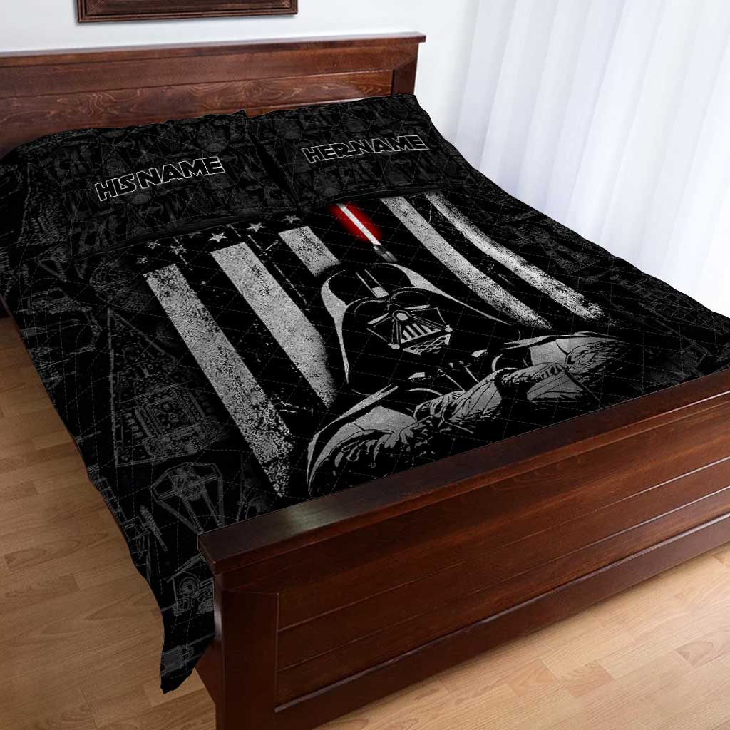 Personalized Star Wars Quilt Set with Custom Names Gift for Dad Quilt Set GradoCreations