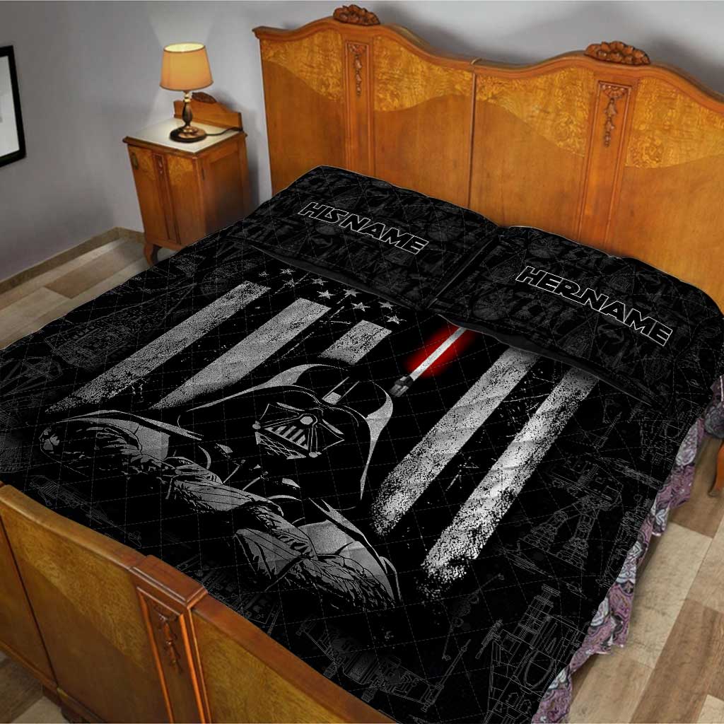Personalized Star Wars Quilt Set with Custom Names Gift for Dad Quilt Set GradoCreations