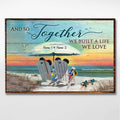 Personalized Canvas Poster Together We Build Life Love Gift for Couple Canvas and Poster GradoCreations