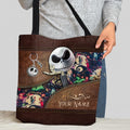 Personalized Nightmare Tote Bag Custom Name Gift for Halloween Tote Bag GradoCreations