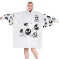 Personalized Nightmare Blanket Hoodie Custom Name Gift for Halloween Blanket Hoodie GradoCreations
