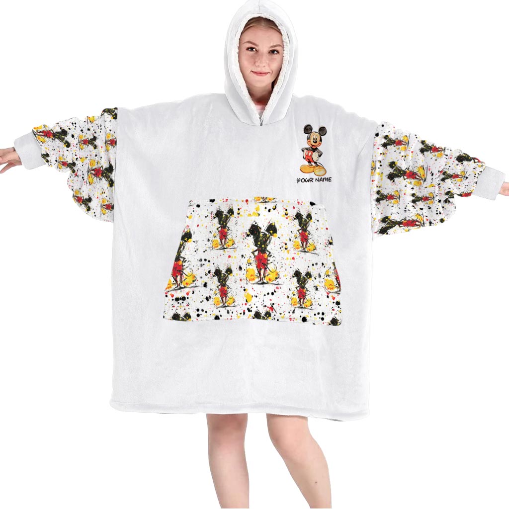 Personalized Magic Mouse Ears Blanket Hoodie Gift for Kids Blanket Hoodie GradoCreations