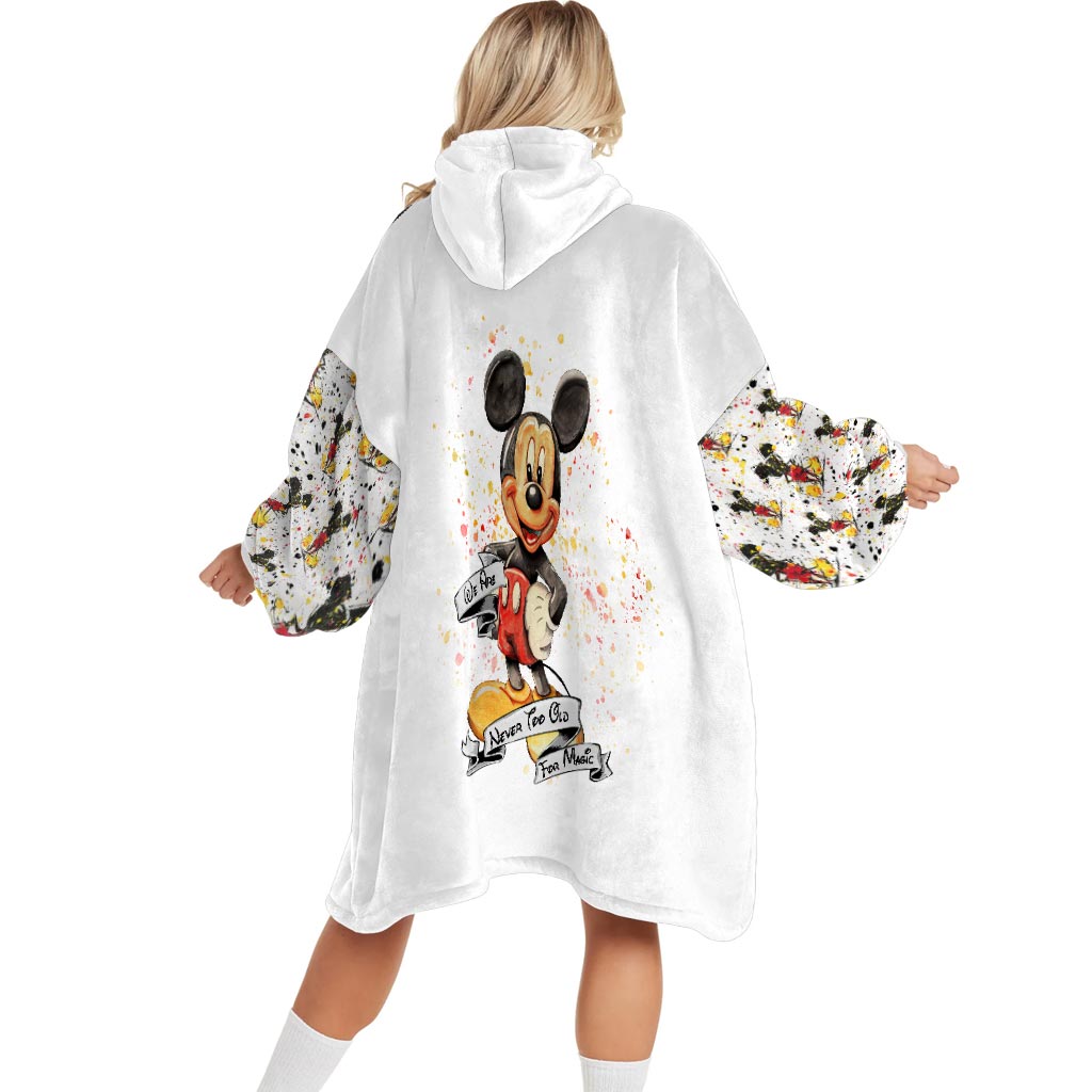 Personalized Magic Mouse Ears Blanket Hoodie Gift for Kids Blanket Hoodie GradoCreations