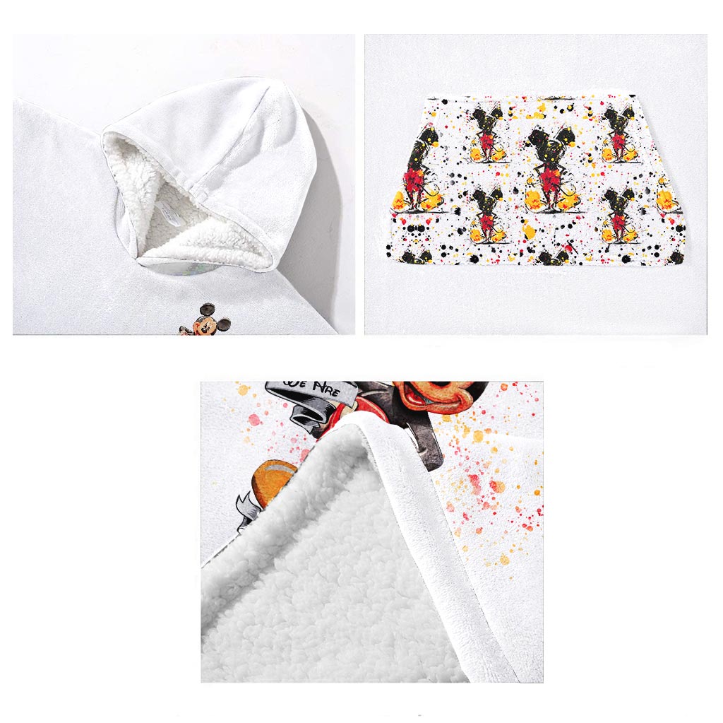 Personalized Magic Mouse Ears Blanket Hoodie Gift for Kids Blanket Hoodie GradoCreations