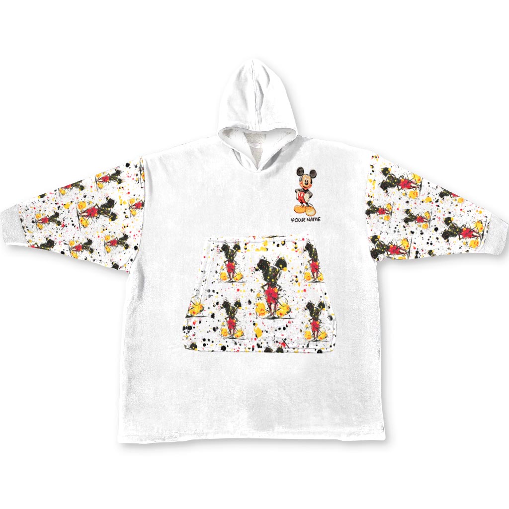 Personalized Magic Mouse Ears Blanket Hoodie Gift for Kids Blanket Hoodie GradoCreations