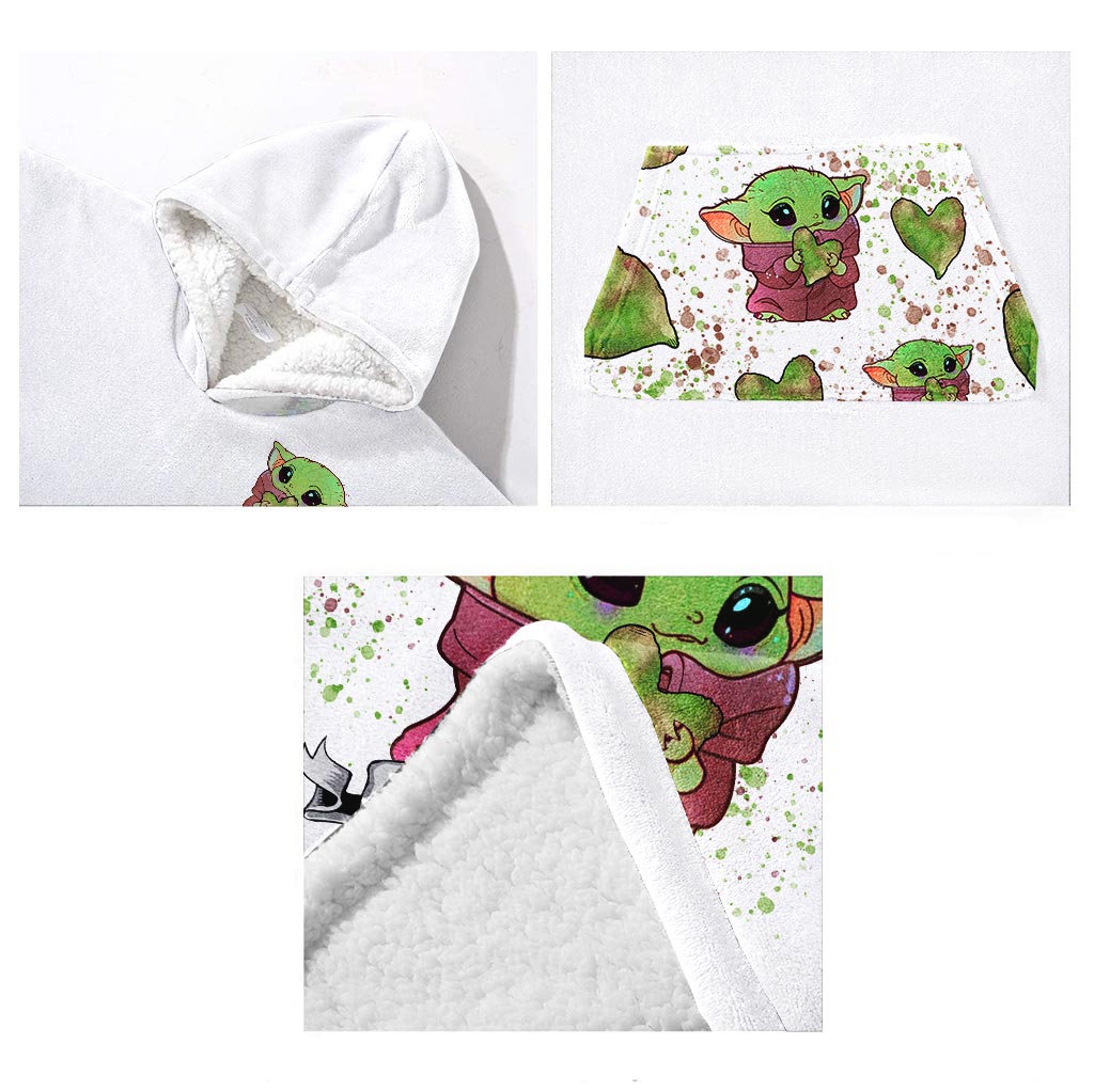Personalized Blanket Hoodie with Custom Name Cute Design for Kids Blanket Hoodie GradoCreations