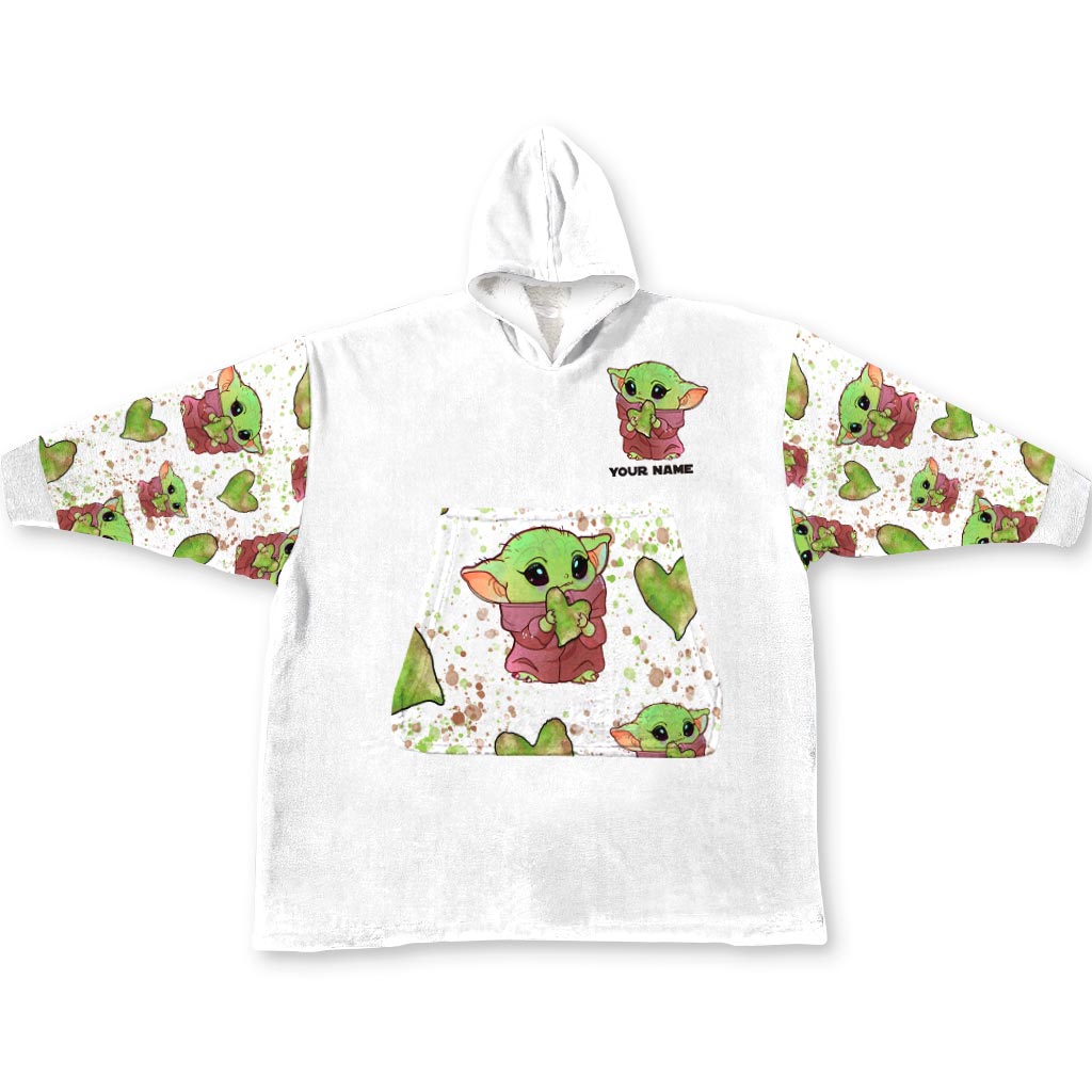 Personalized Blanket Hoodie with Custom Name Cute Design for Kids Blanket Hoodie GradoCreations