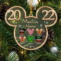 Personalized Christmas Mouse Ornament for Grandma - Custom Name Gift Layers Mix Ornament GradoCreations