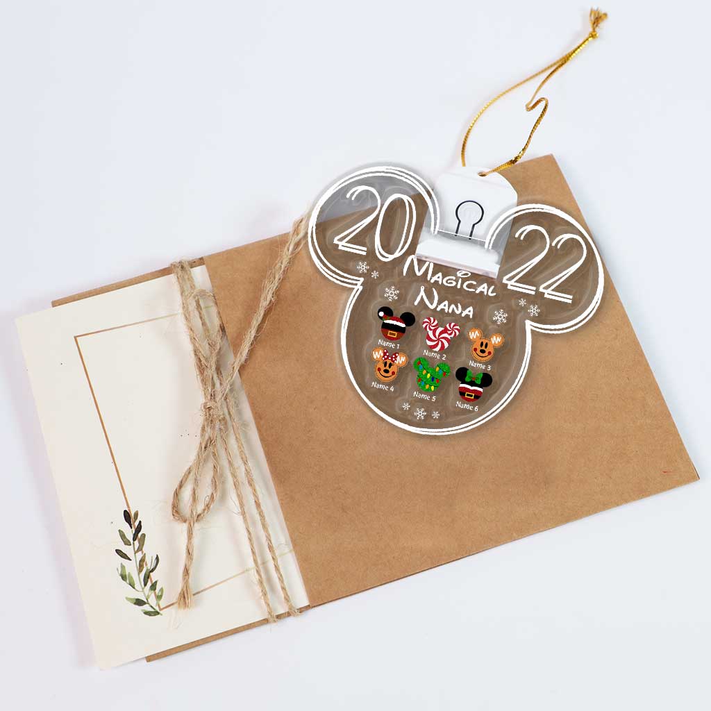 Personalized LED Acrylic Christmas Ornament for Grandma Gift Led Acrylic Ornament GradoCreations