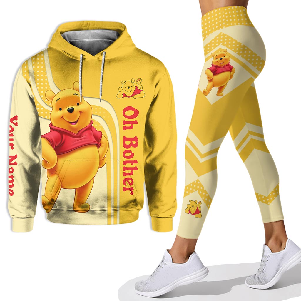 Personalized Winnie the Pooh Hoodie & Leggings Set for Kids Hoodie & Leggings GradoCreations