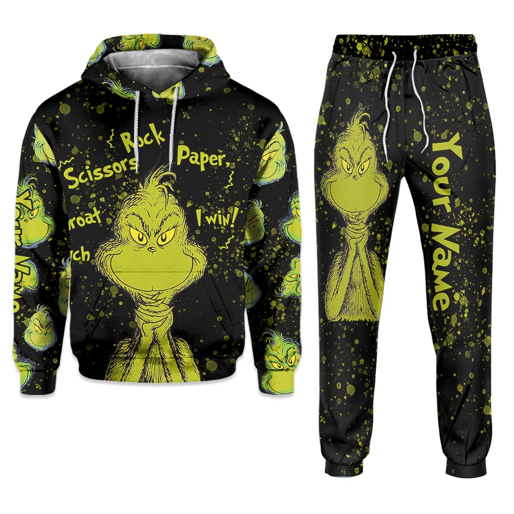 Personalized Rock Paper Scissors Hoodie & Sweatpants Gift for Kids Hoodie & Sweatpants GradoCreations