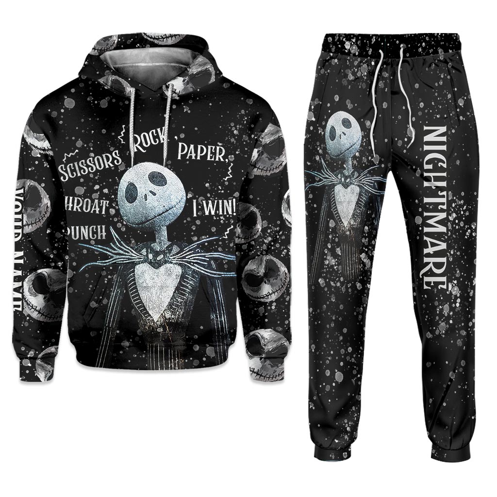 Personalized Nightmare Hoodie & Sweatpants Gift for Halloween Hoodie & Sweatpants GradoCreations