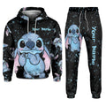 Personalized Ohana Hoodie and Sweatpants Set Custom Name Gift Hoodie & Sweatpants GradoCreations