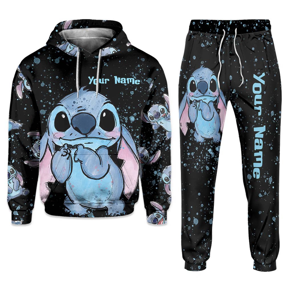 Personalized Ohana Hoodie and Sweatpants Set Custom Name Gift Hoodie & Sweatpants GradoCreations
