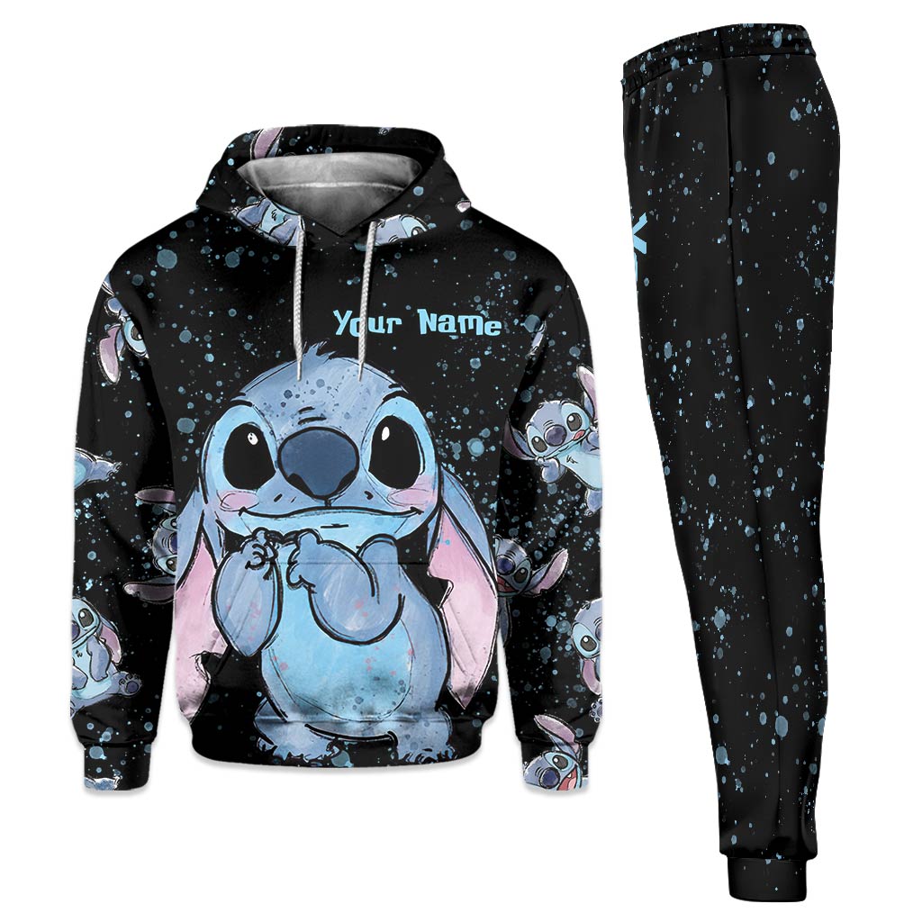 Personalized Ohana Hoodie and Sweatpants Set Custom Name Gift Hoodie & Sweatpants GradoCreations