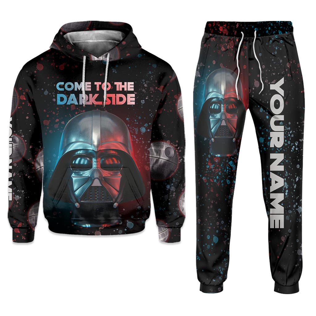 Personalized Darth Vader Hoodie & Sweatpants Custom Name Gift Hoodie & Sweatpants GradoCreations