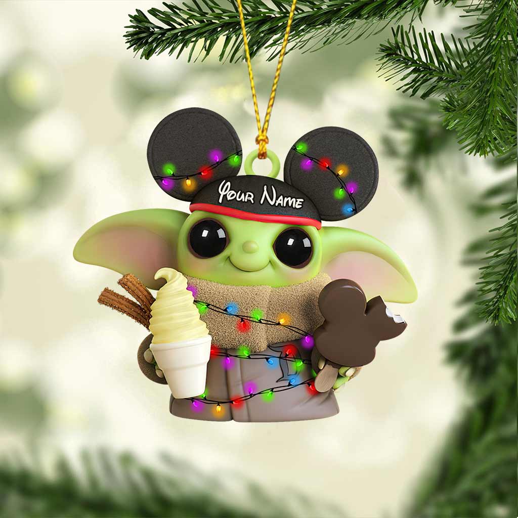 Personalized Mouse Ornament Custom Name Christmas Gift Ornament GradoCreations