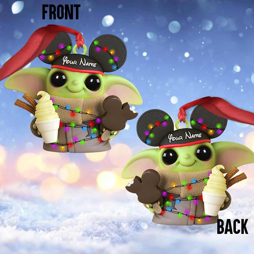 Personalized Mouse Ornament Custom Name Christmas Gift Ornament GradoCreations