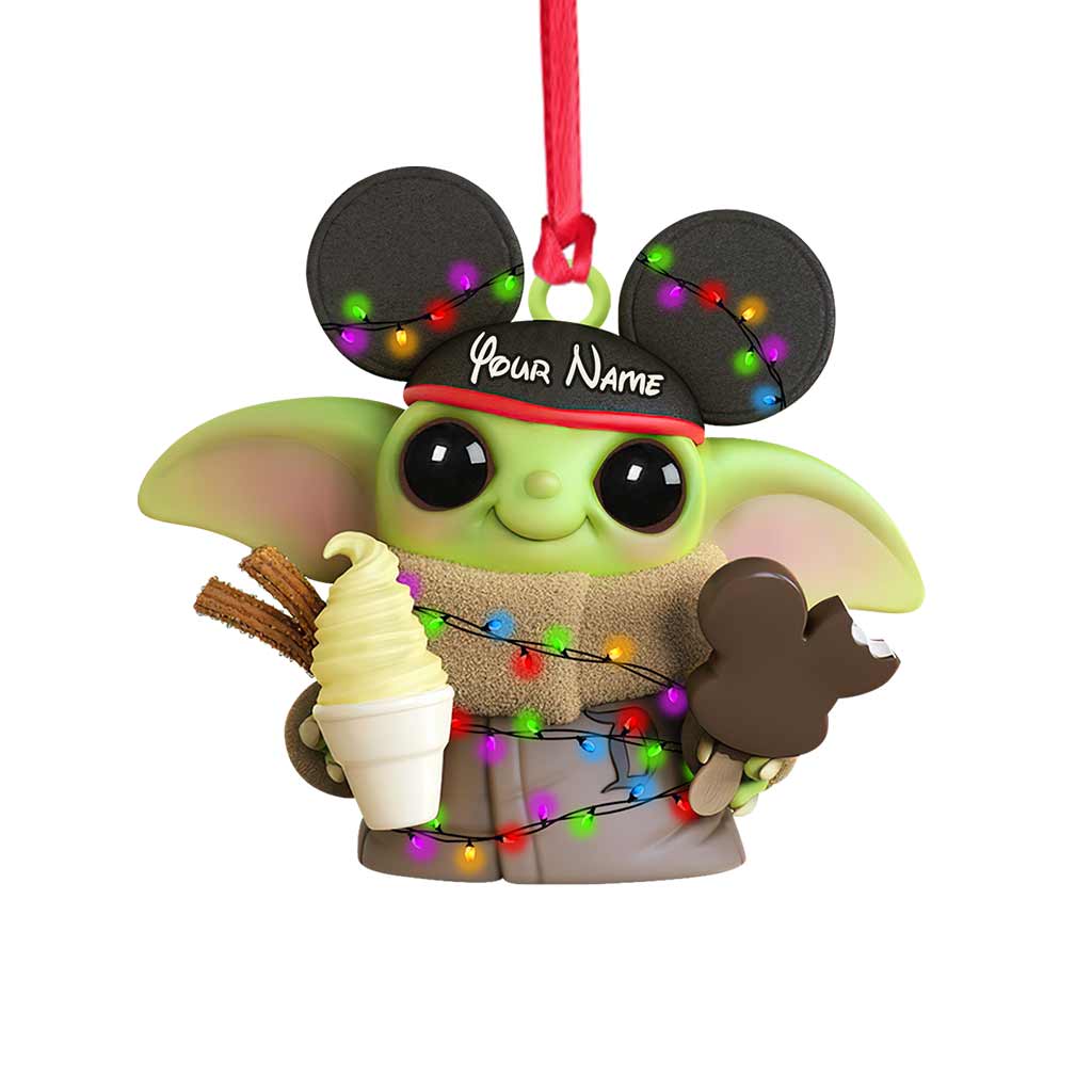 Personalized Mouse Ornament Custom Name Christmas Gift Ornament GradoCreations