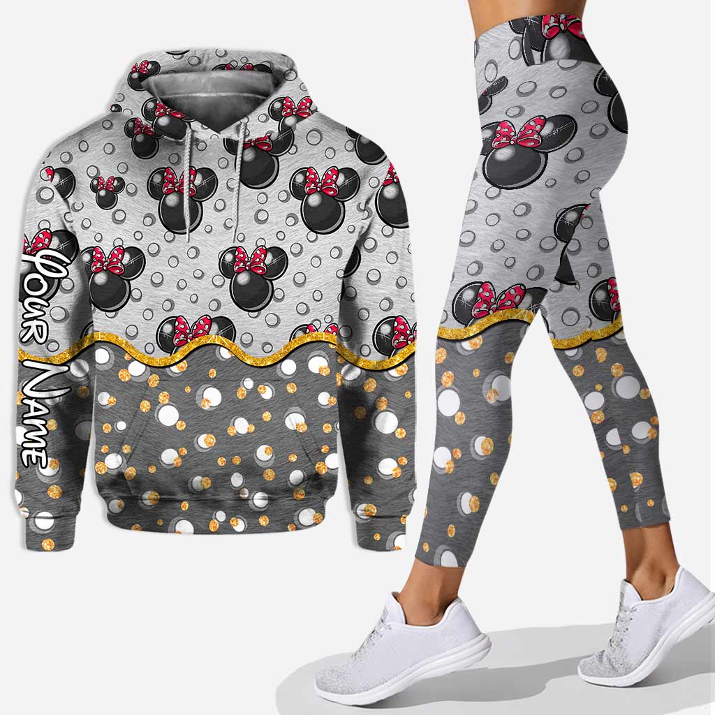Personalized Cute Mouse Ears Hoodie & Leggings Set for Birthday Hoodie & Leggings GradoCreations
