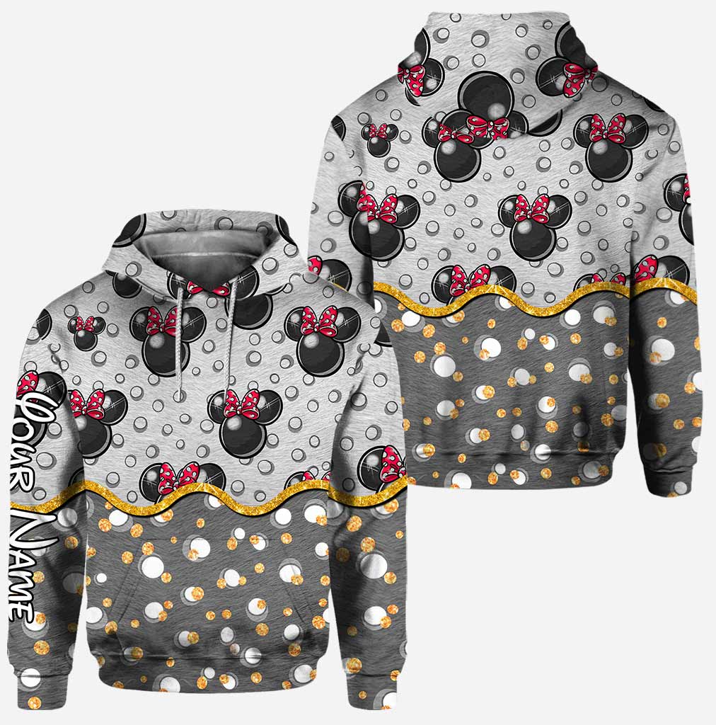 Personalized Cute Mouse Ears Hoodie & Leggings Set for Birthday Hoodie & Leggings GradoCreations