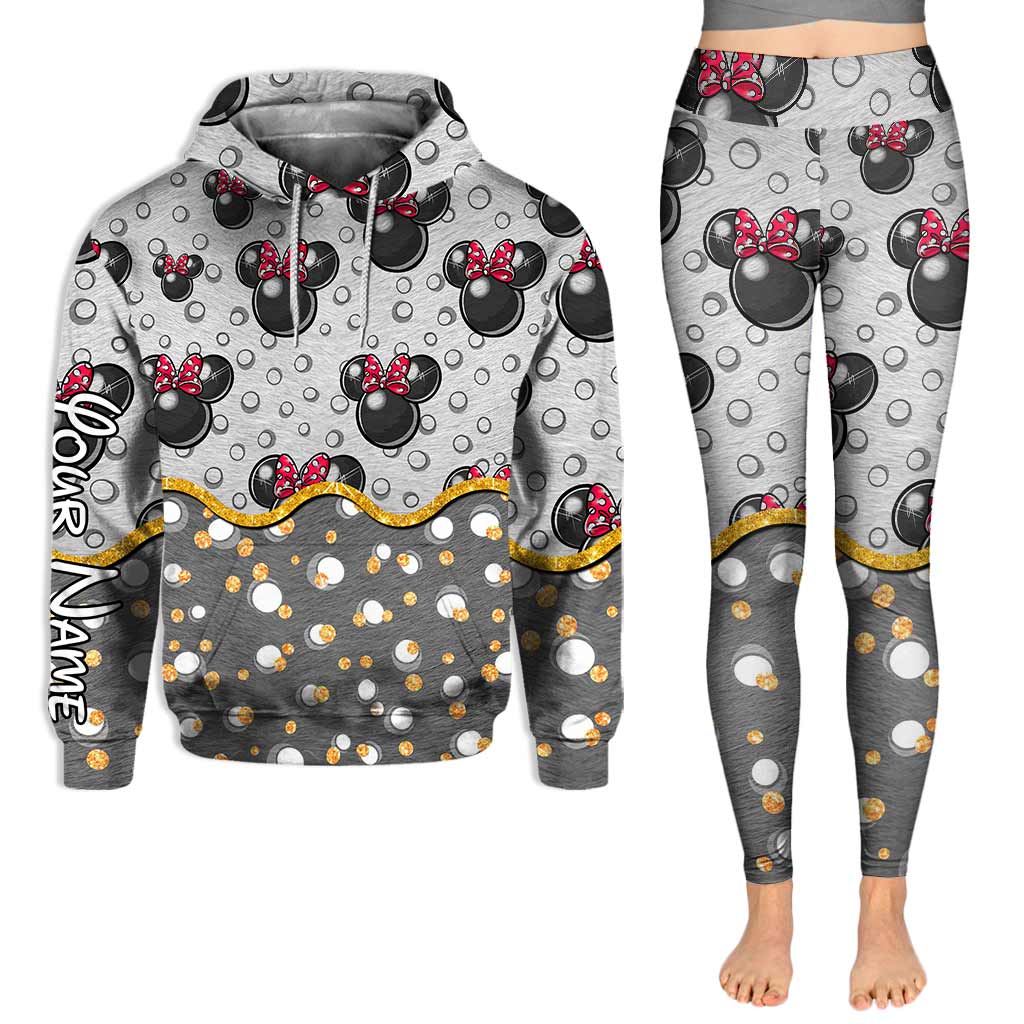 Personalized Cute Mouse Ears Hoodie & Leggings Set for Birthday Hoodie & Leggings GradoCreations