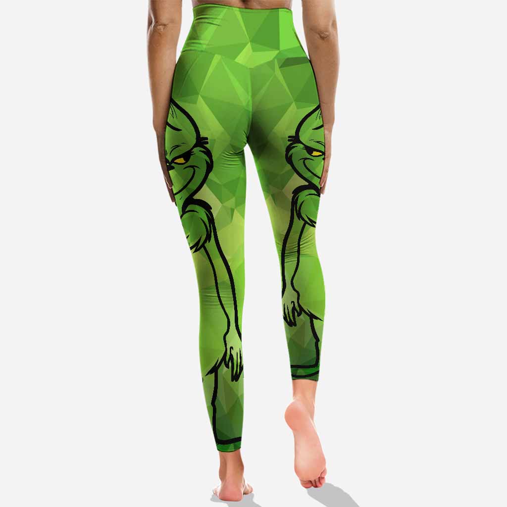 Personalized Grinch Hoodie & Leggings Set Custom Name Gift Hoodie & Leggings GradoCreations