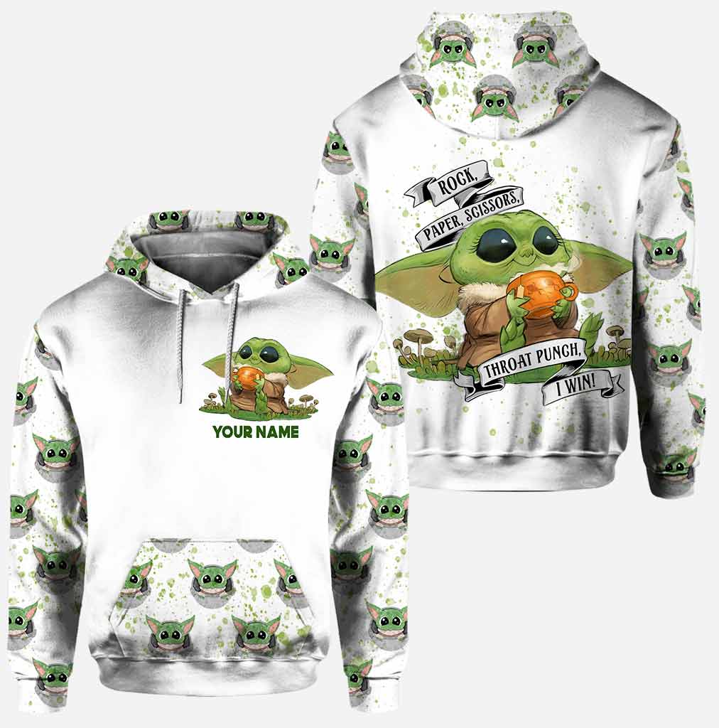 Personalized Rock Paper Scissors Hoodie and Leggings Set for Kids Hoodie & Leggings GradoCreations