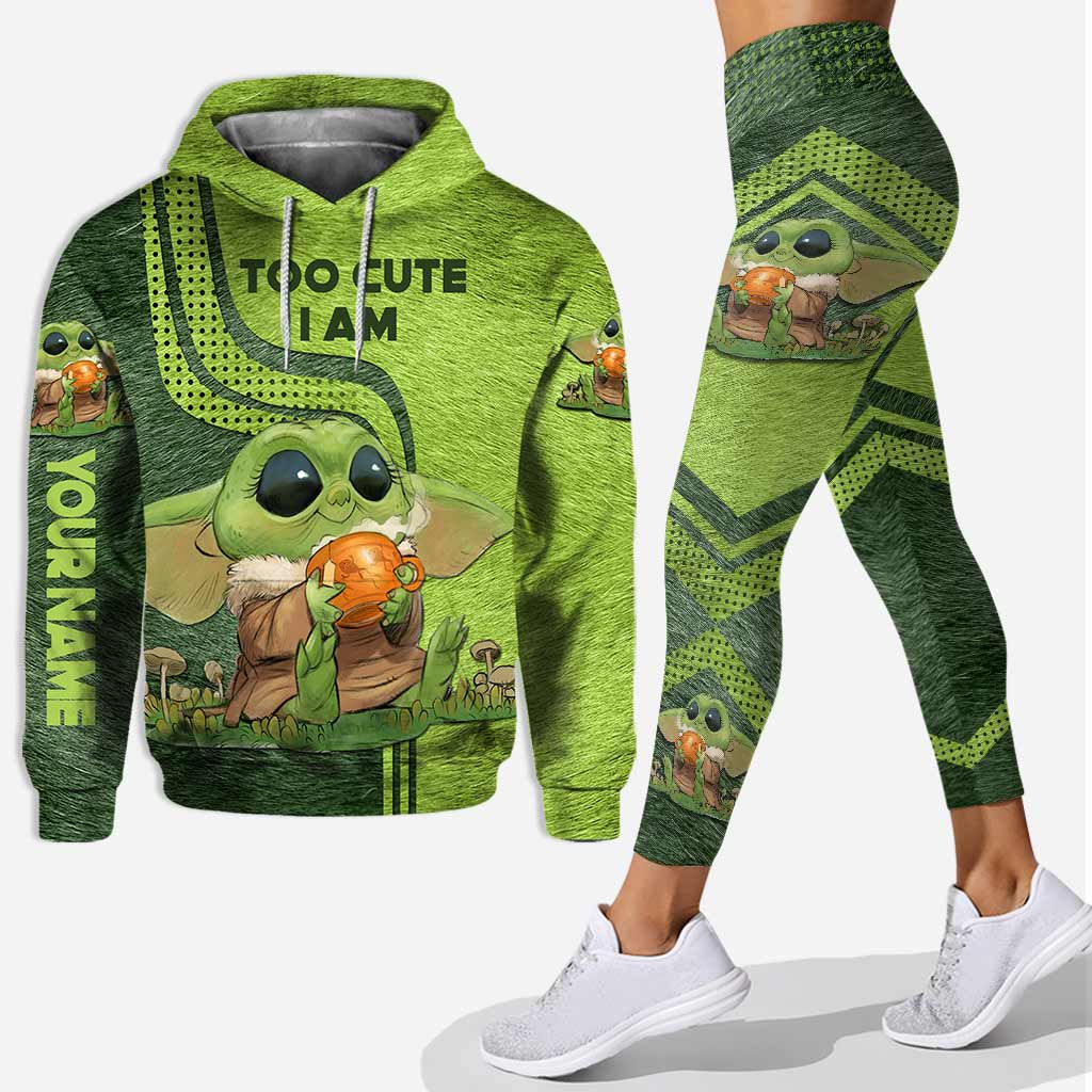 Personalized Hoodie and Leggings Set Custom Name Cute Gift Hoodie & Leggings GradoCreations