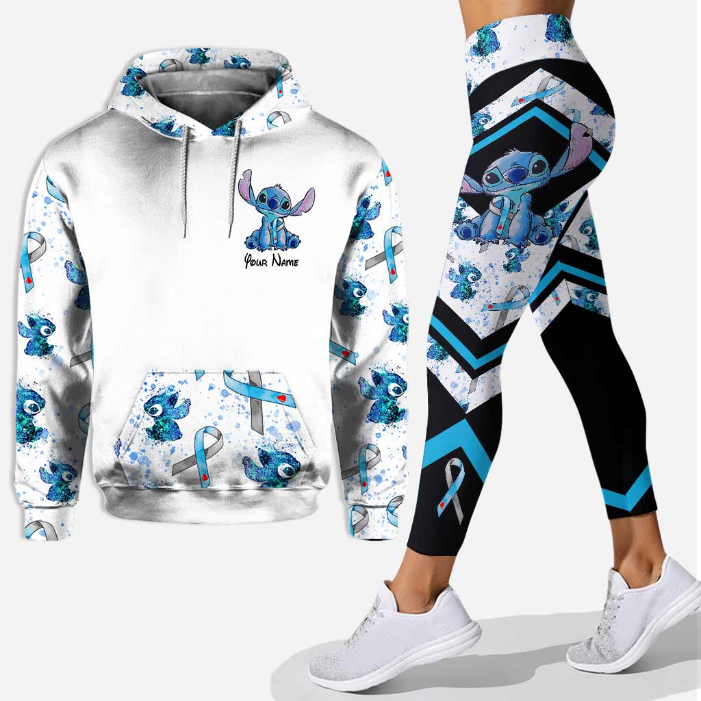 Personalized Diabetes Awareness Hoodie and Leggings Set for Women Hoodie & Leggings GradoCreations