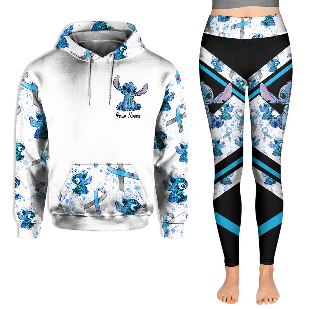 Personalized Diabetes Awareness Hoodie and Leggings Set for Women Hoodie & Leggings GradoCreations
