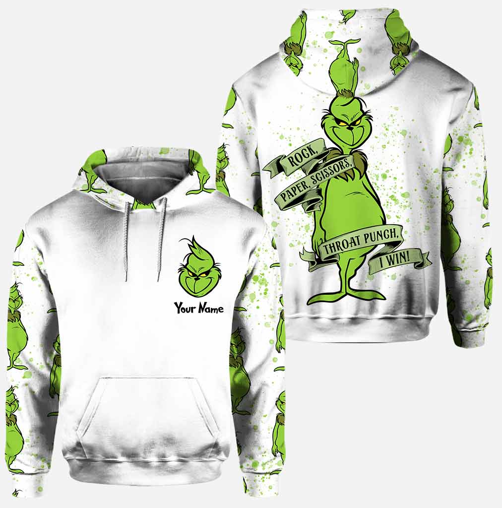 Personalized Grinch Hoodie and Leggings Set for Christmas Hoodie & Leggings GradoCreations